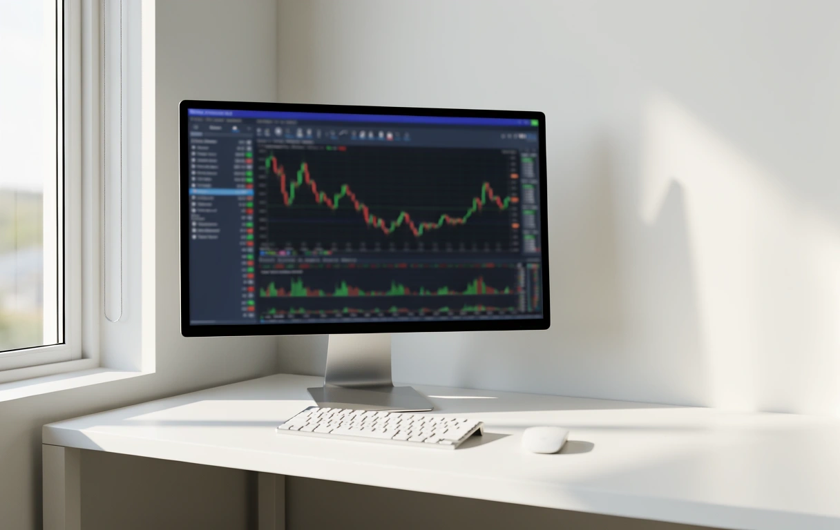 Professional trading workspace